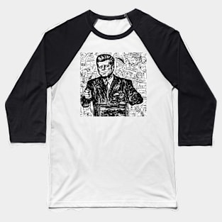 JFK President Baseball T-Shirt